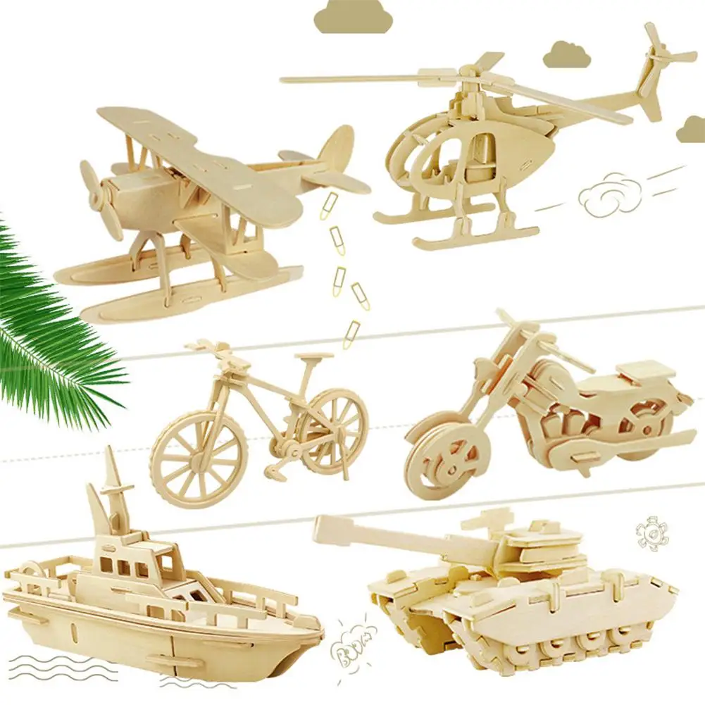 3D деревянная головоломка набор животных головоломка обучающая игрушка для детей и взрослых