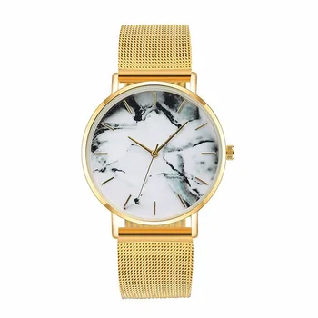 

Landscape painting women watch Europe and the United States hot fashion alloy mesh with watches luxury brand ladies quartz watch