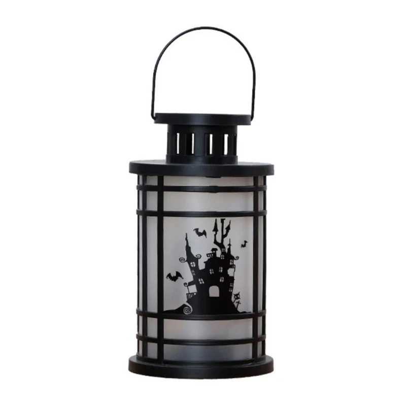 Свеча с искусственным пламенем для Хэллоуина декоративный подвесной фонарь на батарее настольная лампа Праздничная декоративная подсветка для вечеринки Lampion