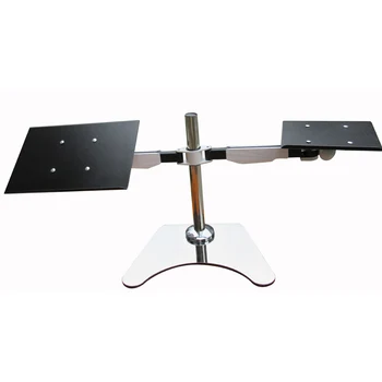 

AOB-LP1111 up to 17" height adjustable 10kg stainless base laptop desktop stand notebook holder with mouse plate 360 rotate