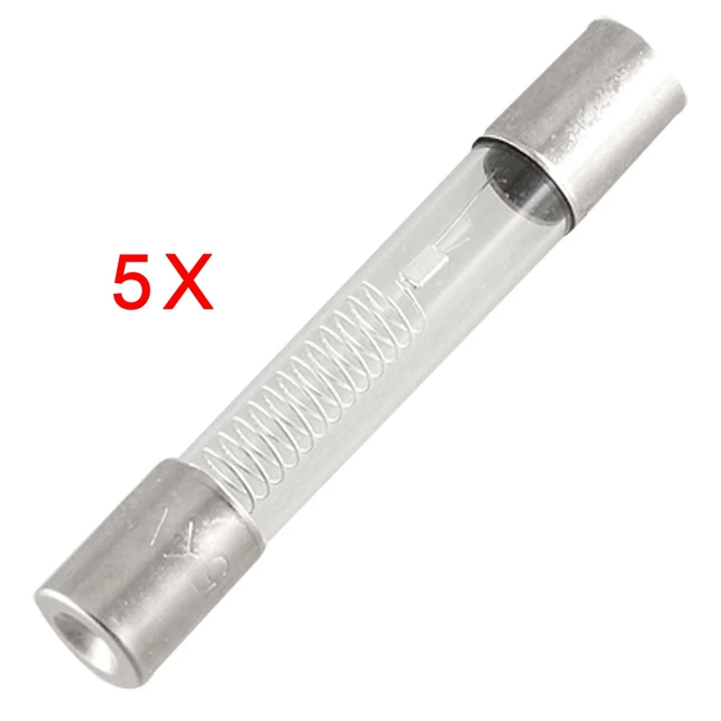 5 Pcs 6 x 40mm Axial Glass 800mA 0.8A 5KV Fuse Tubes for miniwave Oven | Автомобили и мотоциклы