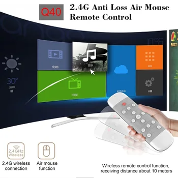 

NEW Q40 Air Mouse Voice Remote Control 2.4G Wireless Mini Keyboard with Voice Control Gyroscope Compatible with Android TVBox PC
