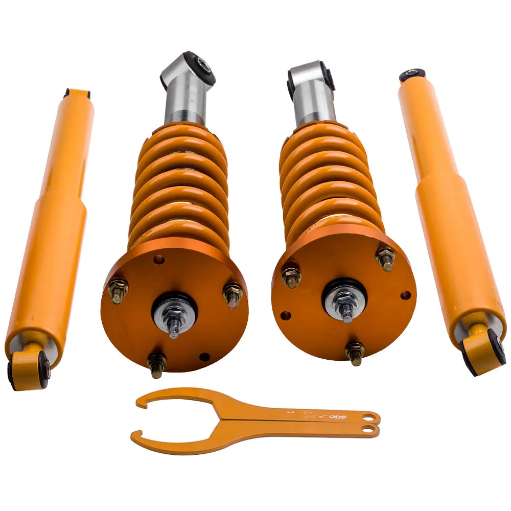 

Coilover Suspension for F150 04-08 Mark LT 06-08 Rear Wheel Drive Struts Shocks Absorber Struts Gold