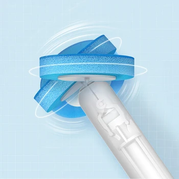 IZEFS Disposable Toilet Brush With Cleaning Liquid Wall-Mounted Cleaning Tool For Bathroom Replacement Brush Head Wc Accessories 3