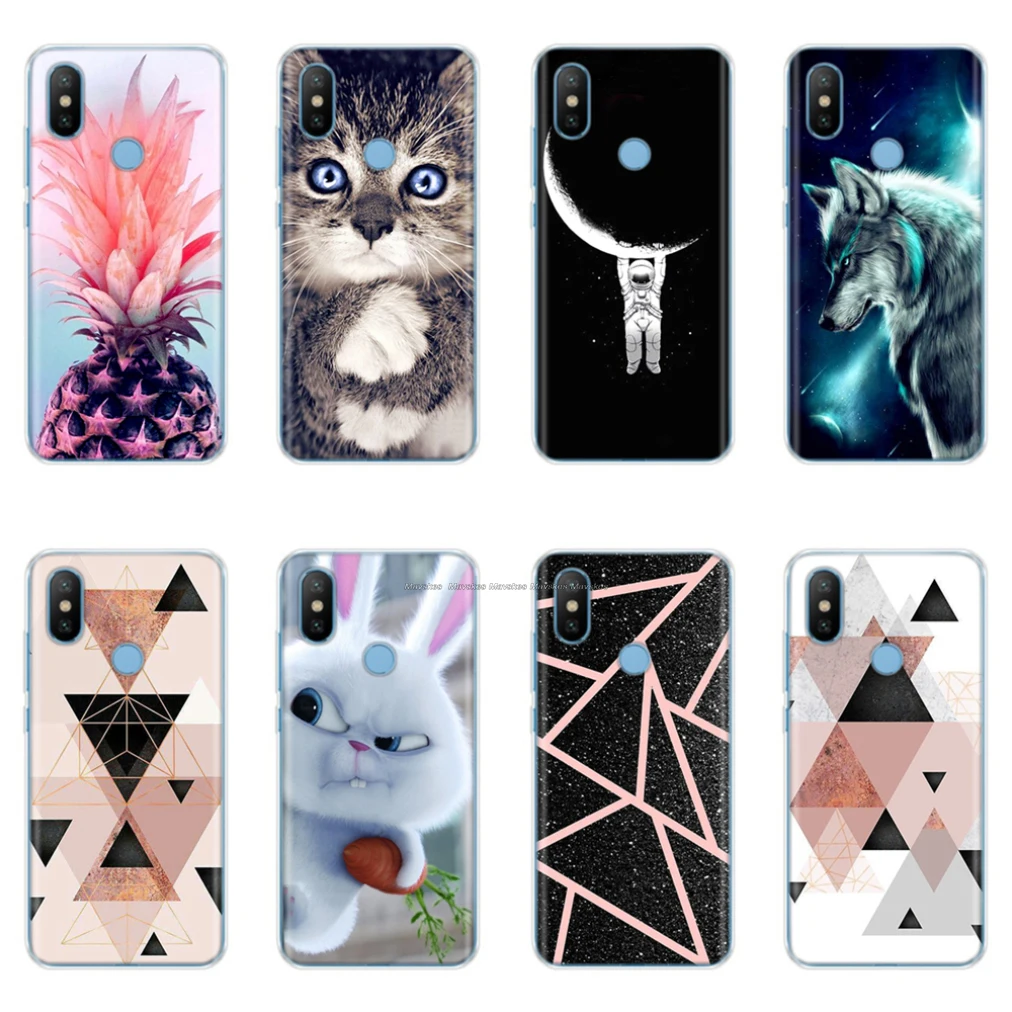 

Phone Case for Xiaomi Mi A2 Lite Fundas Soft Silicone Cover FOR Xiaomi Mi A2 Mi6X TPU Back Protector Bumper Mi A2 Lite Couqe b