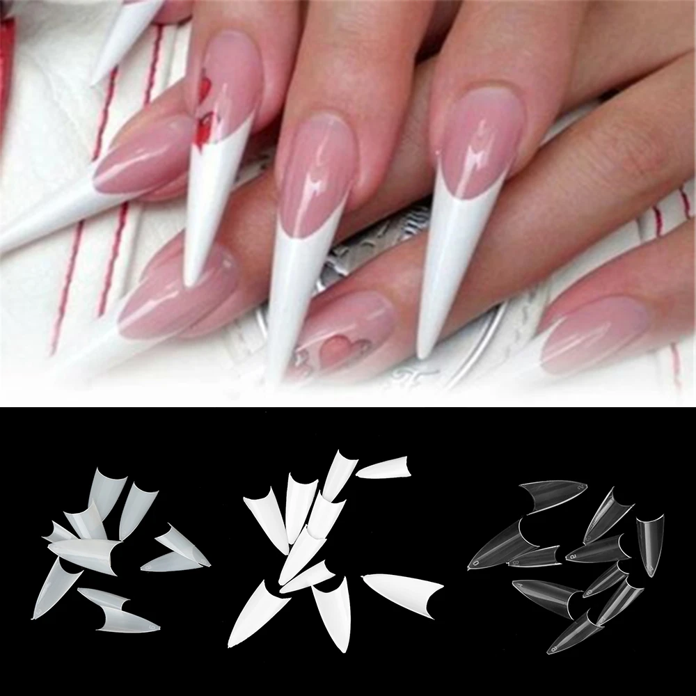 500pcs Acrylic False Nails Clear Natural White Long Sharp Stiletto Half Cover French Uv Gel Nail Artificial Manicure Tips Tools Nail Files Buffers Aliexpress 500pcs Acrylic False Nails Clear Natural White Long Sharp Stiletto Half Cover French Uv Gel Nail Artificial Manicure Tips Tools Nail Files Buffers Aliexpress