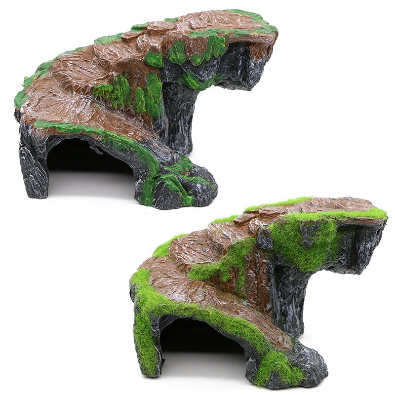 

Turtle Drying Platform The Climb Water Turtle Tank Landscaping Ladder Dodge Cave The Climb Resin Material High Imitation Rockery