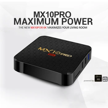 

Android 9.0 TV Box MX10 Pro H6 Quad Core 64-bit ARM Cortex-A53 Media Player Smart TV Box TV Set Top Box