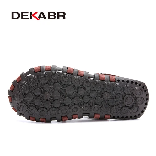 DEKABR-여름 남성 샌들, 비치 신발, 여름 레저 해변, 로마 남성 야외 샌들, 고품질 부드러운 바닥 샌들, 슬리퍼 4