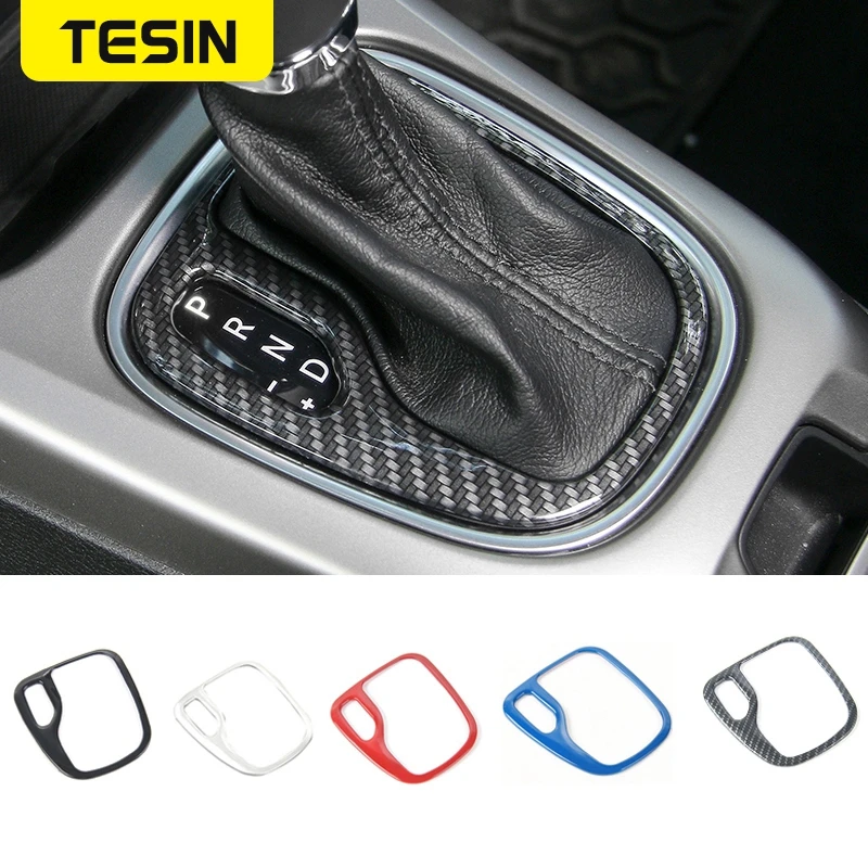 

TESIN Car Stickers For Jeep Compass 2017 2018 2019+ Gear Shift Panel Frame Decorative Cover Sicker ABS Car Interior Accessories