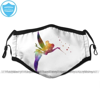 

Tinkerbell Mouth Face Mask Tinkerbell In Watercolor Facial Mask Fashion Cool with 2 Filters for Adult