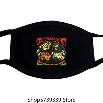 

New Country Joe And The Fish Album Rock Band Mens Black Mask S-3Xl Washable Reusable Mask with