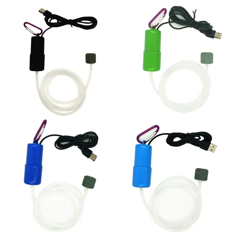 Bomba de aire portátil para acuario con Mini USB, tanque de peces, Bomba de aire, de oxígeno silencioso, compresor ahorrador de energía