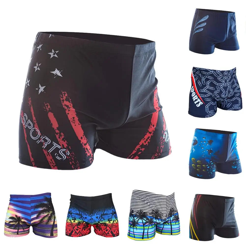 Хит, пляжные мужские боксеры, шорты, мужское нижнее белье с рисунком, мужские боксеры, Мужские дышащие шорты для плавания, мужские трусы с принтом