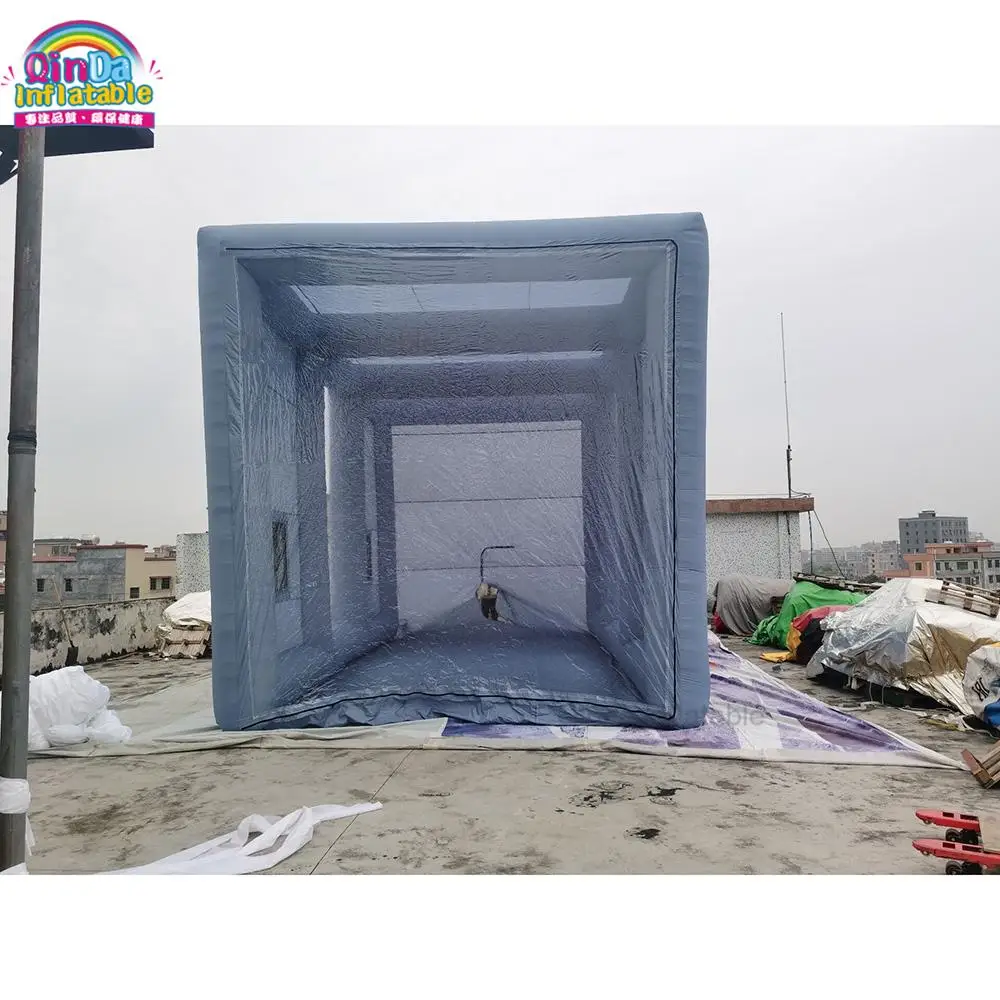 2021 Arrival New Outdoor Inflatable Car Spray Cube Tent Inflatable Spray Paint Booth