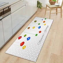 Рождественское украшение для дома, напольный коврик/3D Рождественский узор, прямоугольный ковер для кухни, гостиной, Декоративный Напольный коврик, Нескользящие ковры