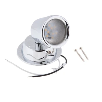 

RV Bedside Reading Light - 3.2W Warm White Light, Rocker Switch On/Off, Surface Mounting,10-14V for Boats Car Camper Motorhome