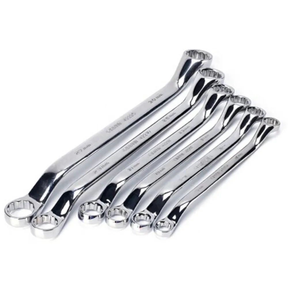 

SATA Tool Box End Wrench, 1pc Fully Polished Double-Headed Plum Blossom Wrench Hand Repair Tools
