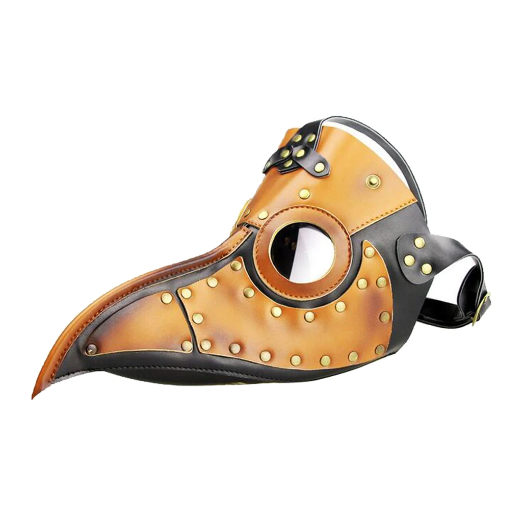 Halloween Horror Mask Leather Plague Doctor Cosplay Steampunk Bird Goth Mask Party Monster Costumes