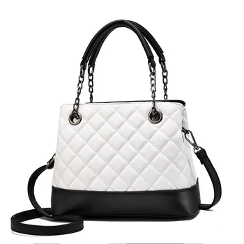 

New 2020 Small Fragrance Rhombic Chain Bag Female Fashion Casual Wild Messenger Bucket Bag Large Capacity Wild Shoulder Bag