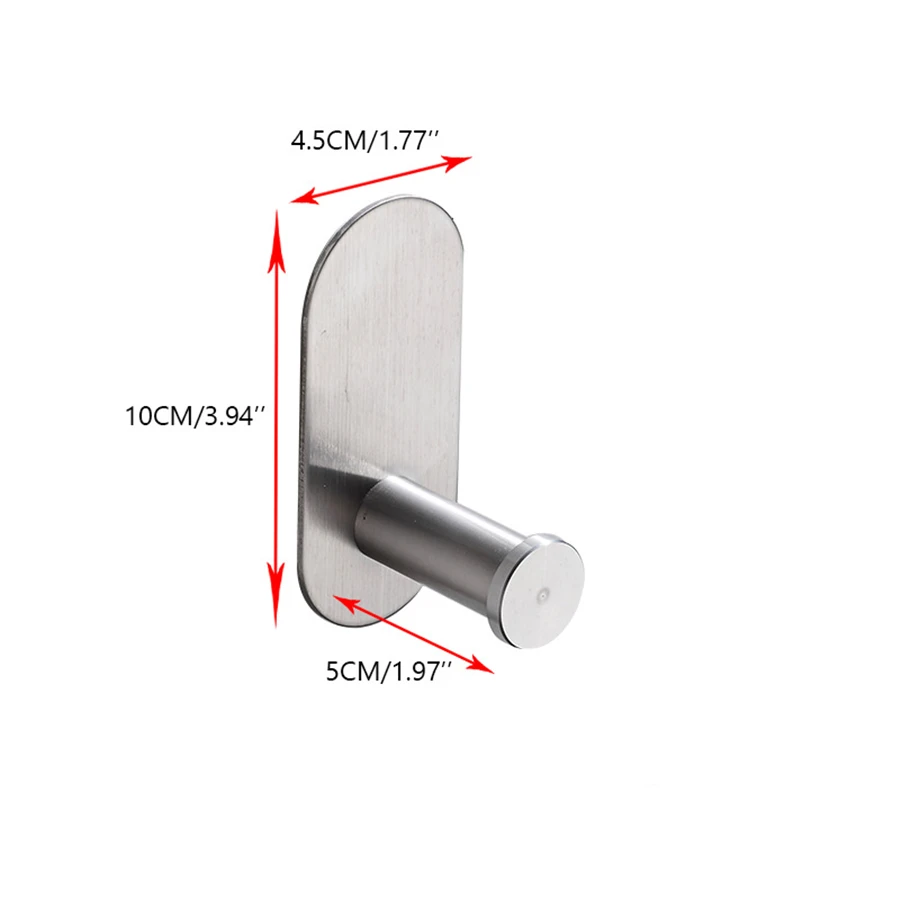 Newest Bathroom Hardware Set Self-sticking, 304 Stainless Steel Brushed Towel Bar Paper Holder Accessories Set without nails