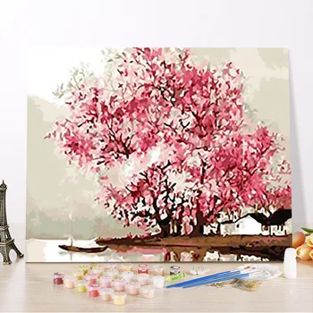 

Landscape DIY Painting By Numbers No Frame Oil Hand Painted On Canvas Unique For Home Decor Art Picture gift Picture Toy