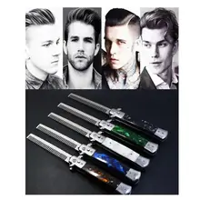 Автоматическая расческа из нержавеющей стали, расческа для домашних животных, тренировочный нож, Складная расческа, Расческа с пружинным прыжком/карманный гребень