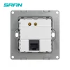 SRAN wall wifi socket with USB flame Stainless steel 86mm*86mm 300MB wireless routing relay socket ► Photo 3/5