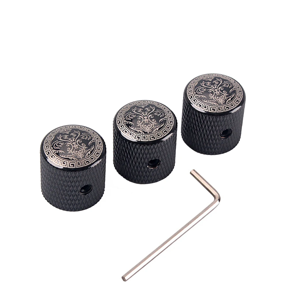 Tone-Control-Knobs Knobs-Bass Guitarra-Cap Volume-Tone-Cap Electric-Guitar Metal Durable