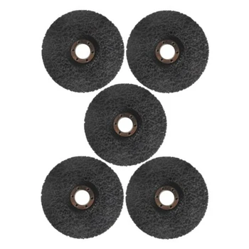 

5x Black Cleaning Strip Disc Rust Paint Spatter Removal Welding 115x22.2mm Tools