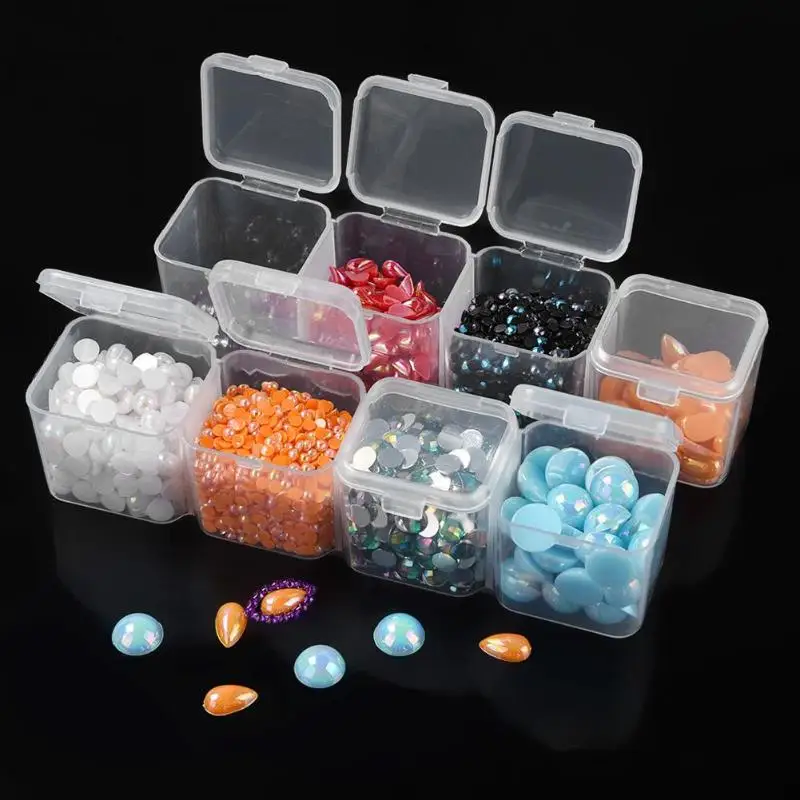 56/28/8 Slots Plastic Storage Box Diamond Painting Kits Nail Art Rhinestone  Tools Beads Storage Boxes Case Organizer Holder Sale - AliExpress