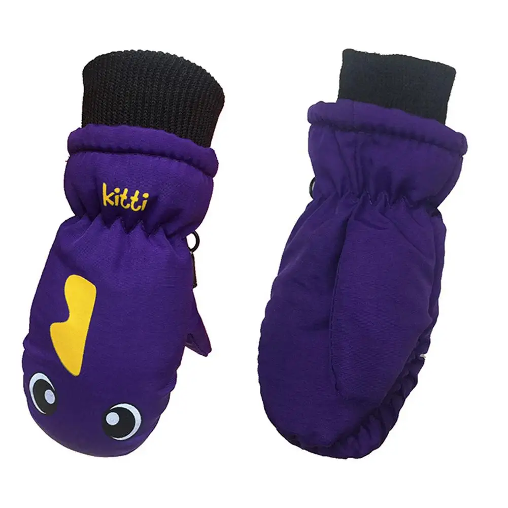 Детские плотные теплые лыжные перчатки, прекрасные водонепроницаемые и ветрозащитные спортивные перчатки, код униформы