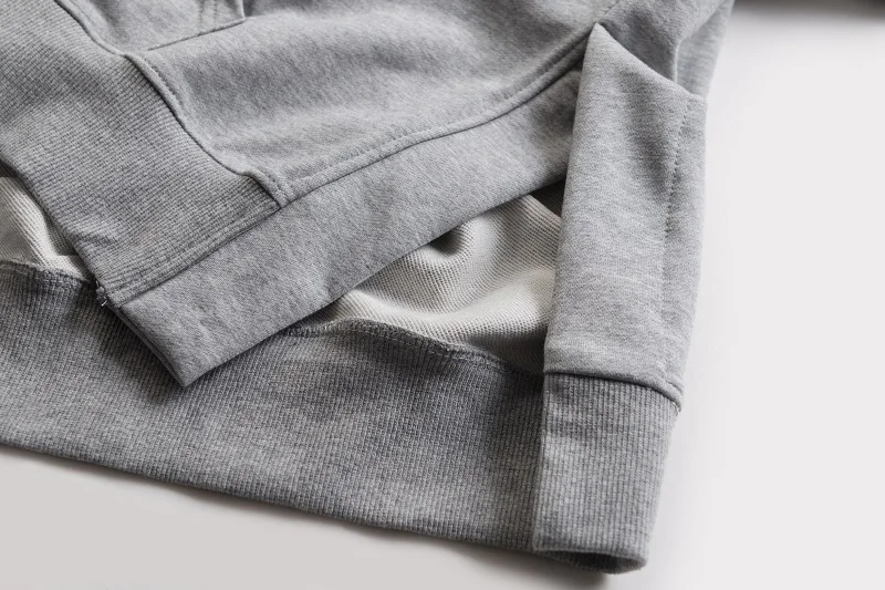 Толстовка с капюшоном qoolxcwear Мужская черная плотная серая уличная одежда брендовая одежда однотонная Повседневная свободная толстовка на молнии качественный хлопковый топ 2606