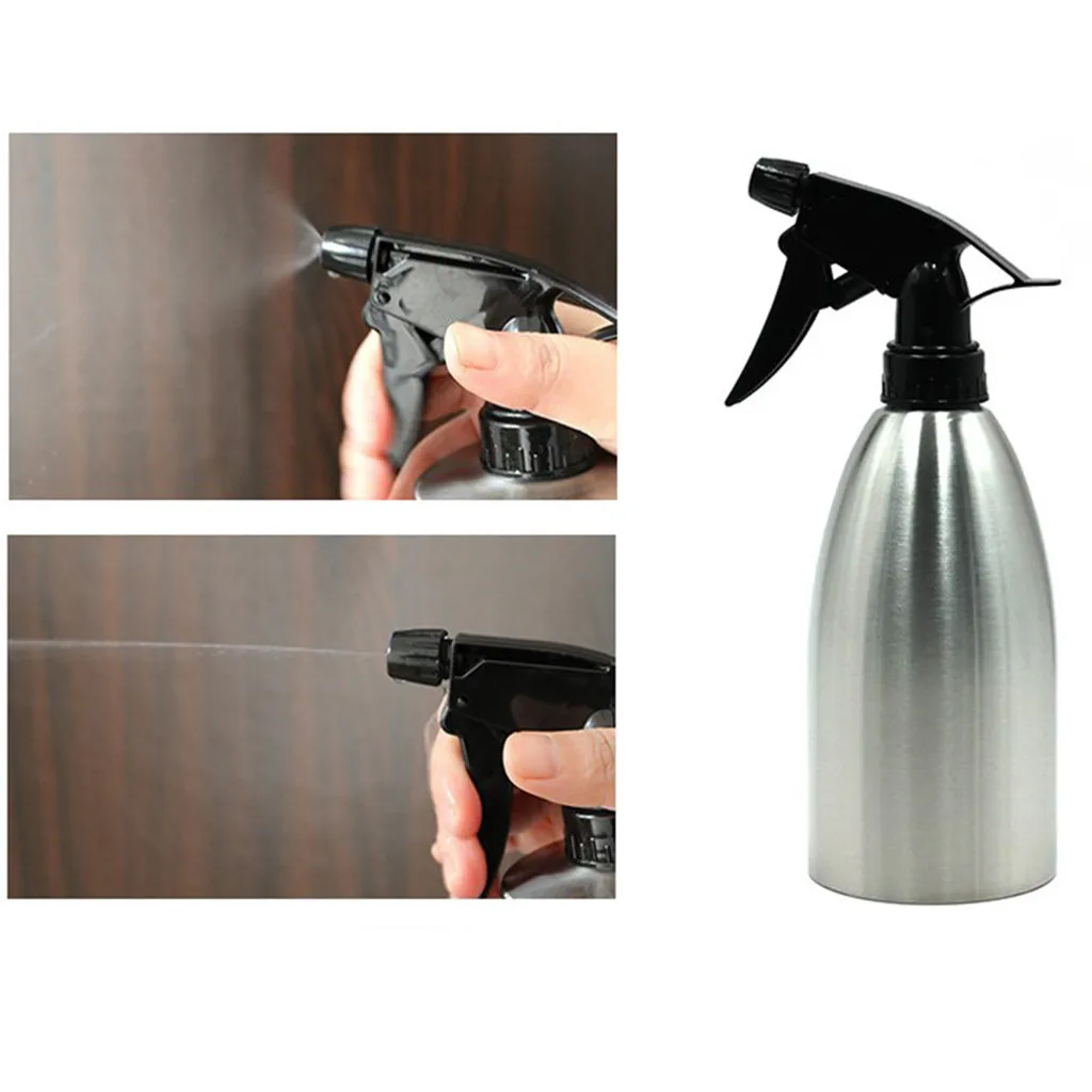 500ml Stainless Steel Oil Spray Bottle Kitchen Olive Oil Sprayer For Bbq Cooking#20191205