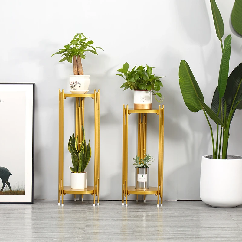 Рамка с цветами в скандинавском стиле простой золотистый кованый железный пол