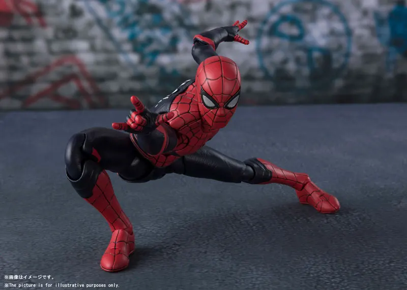 PrettyAngel-оригинальный бандай духов S. H. Figuarts SHF Человек-паук: далеко от дома Человек-паук обновленный костюм фигурка