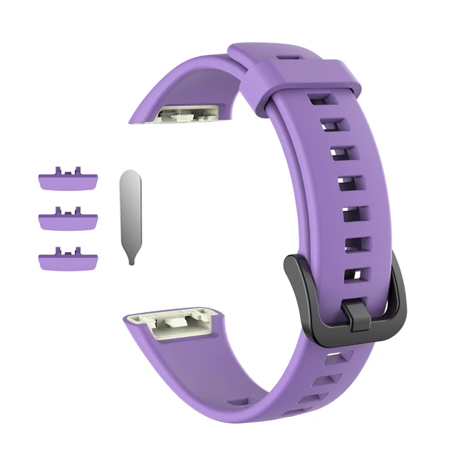 Soft Silicone Band Straps For Huawei Band 6 Smart Watch Wristband Replacement Smart Watch Strap For Huawei Honor Band 6 Correa Purple