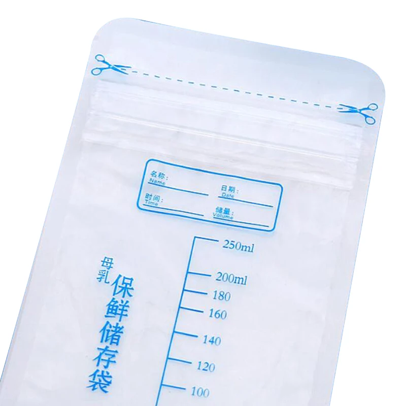 Breast Milk Storage Containers Milk Freezer Bags Mother Maternal Baby Food Store BPA Free Safe Feed Preserve Bags 30Pcs