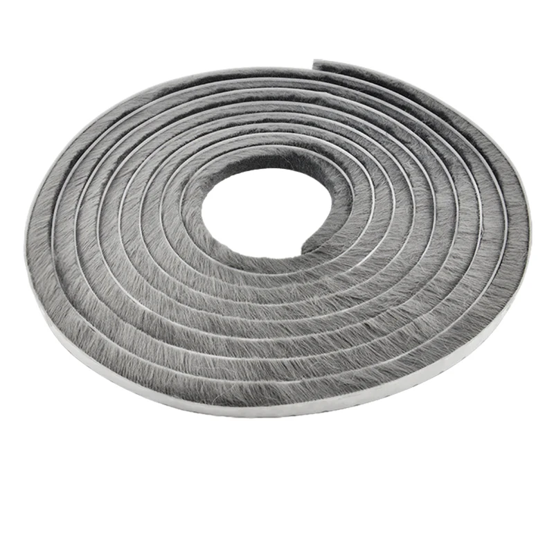 5 м погода Осадка Excluder щетка полоса окна/двери уплотнительная лента самоклеящаяся 9 мм