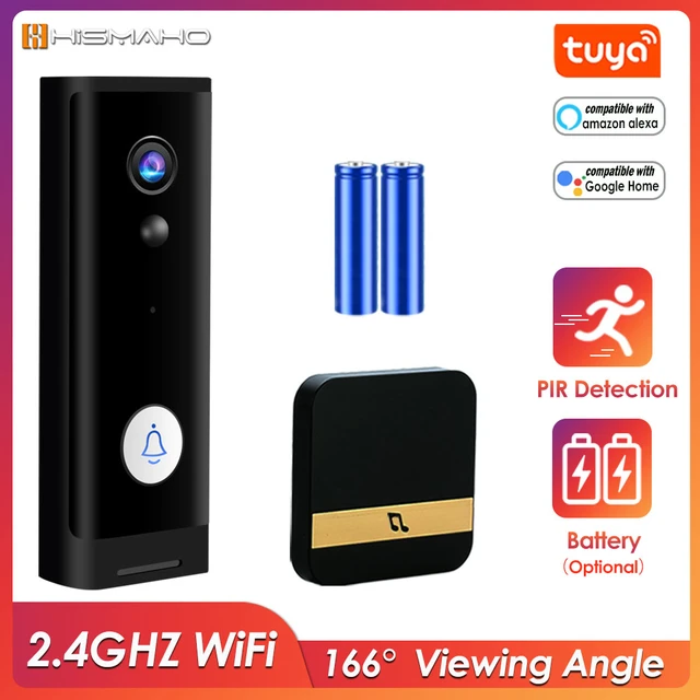 Timbre Inalámbrico, WiFi, TUYA, Cámara 1080P, Timbre de Seguridad,  Intercomunicador de Video, Casa Inteligente, Monitor, Visión Nocturna IR,  Impermeable, Alexa - AliExpress