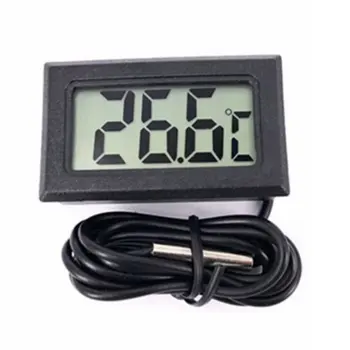 

LCD Digital Thermometer ABS Waterproof Aquarium thermometer 2 Seconds digital Sensor Weather Station 1 Piece