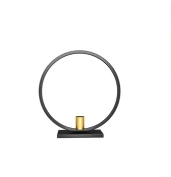 

Circular Geometric Candlestick Iron Gold Candle Holders Metal Hollow Wedding Tealight Holder Kerzenhalter Ornaments Decor FC361