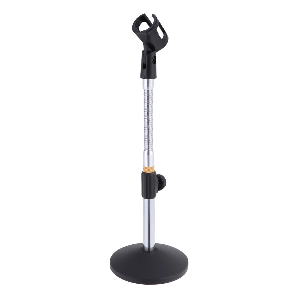 Liftable 360 градусов Регулировка изгиба подставка для микрофона металлическая