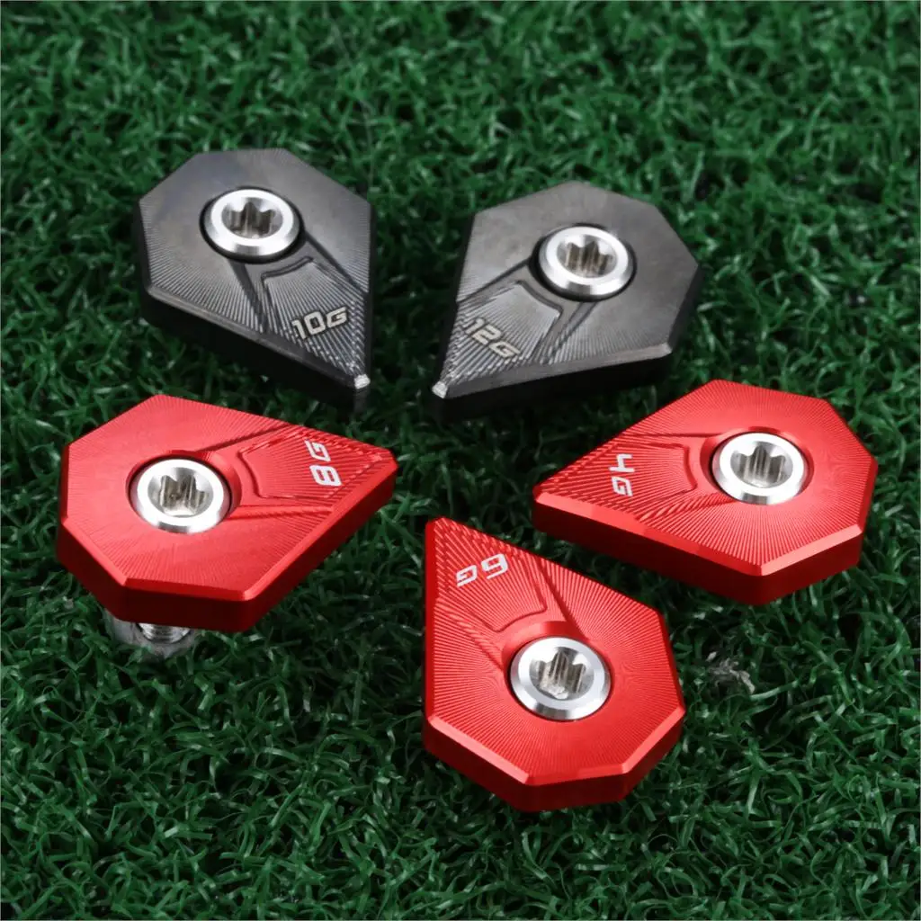 

5Pcs For Cobra F9 Driver Metal Golf Weights Screw Replacement Golf Club Heads Accessories 4g 6g 8g 10g 12g Red/Black Wholesale
