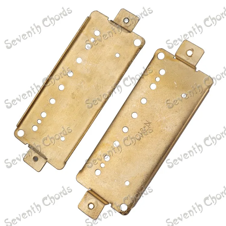 

2 Pcs Brass Pickup Baseplate Humbucker Baseplate for 8 String Electric Guitar Pole Spacing 67mm & 73mm for choose