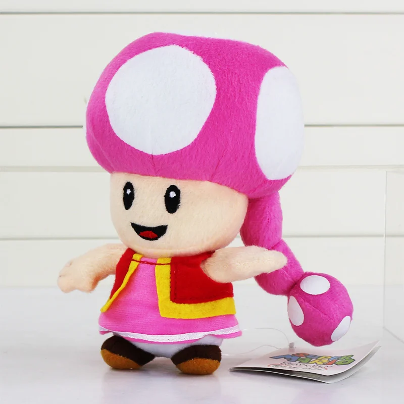 17 см Toadette Плюшевые игрушки грибы мягкие куклы|mario plush doll|plush super mariomario stuf |