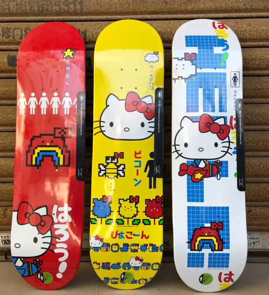 

1pc Good quality girl skateboard 7 plies of Canadian maple epoxy glue toy machine skateboard deck professional level for adults