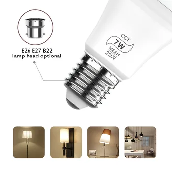 

Bluetooth Bulb 7W Led BT Mesh Net Group Smart Led Light Color Dimmable By IOS / Android APP 220V In Stock