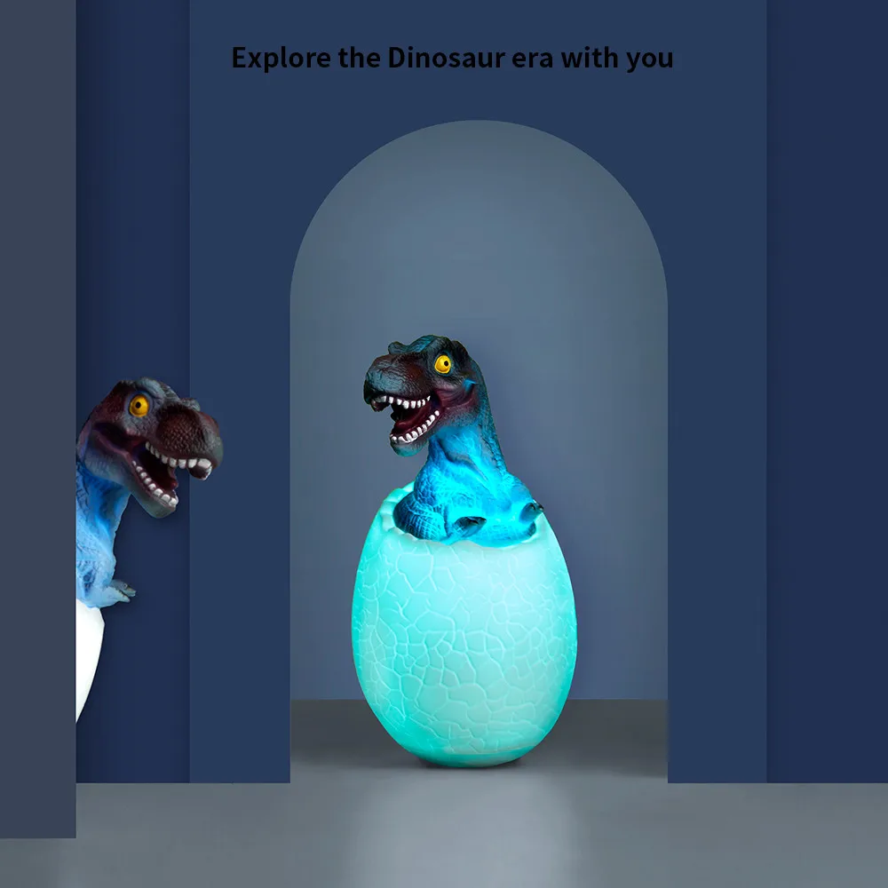3D лампа с динозавром, 3 цвета, светодиодный ночник с динозавром, светодиодный светильник с Пат-управлением, лампа с динозавром+ usb-кабель для зарядки+ руководство по эксплуатации