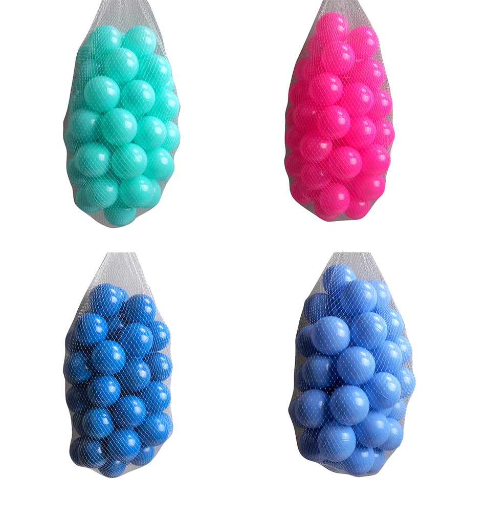 Eco-Friendly Colorful &Amp; Transparent Ocean Balls - 50 Pcs (7Cm)